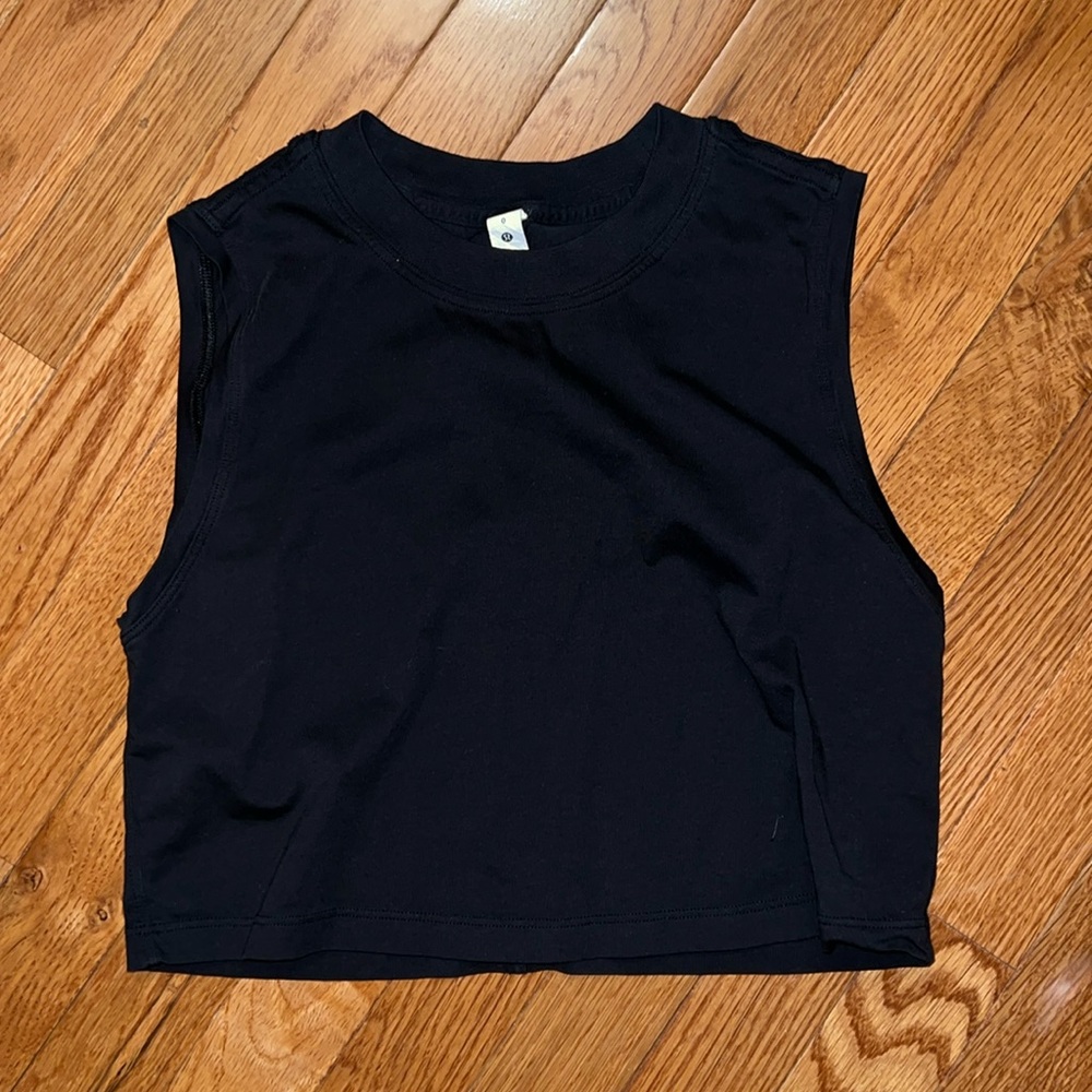 Lululemon All Yours Crop Tank BLK 0